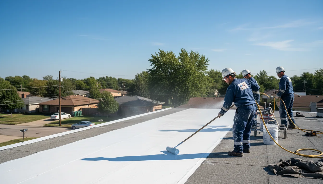 Commercial roof coating in Bowerston, OH near me